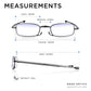 Read Optics Gunmetal Grey Compact Folding Blue Light Blocking Reading Glasses For Men & Women