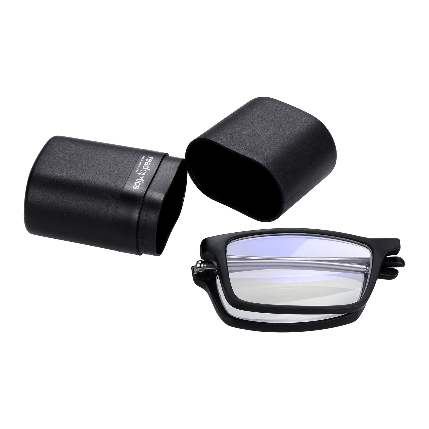Read Optics Black Folding Compact Blue Light Blocking Reading Glasses For Men & Women