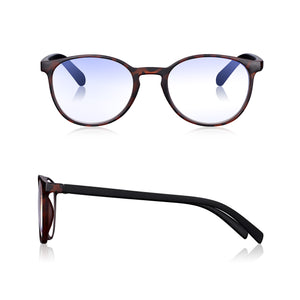 Read Optics Brown Tortoiseshell Round Blue Light Blocking Glasses For Men & Women