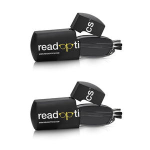 2 PACK - Gunmetal Folding Compact Reading Sunglasses UV Protection For Men & Women