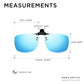 Read Optics Blue Mirror Clip-On Sunglasses Polarised UV Tinted Lenses For Men & Women