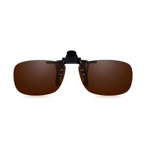 Read Optics Brown Clip-On Sunglasses Polarised UV Tinted Lenses For Men & Women
