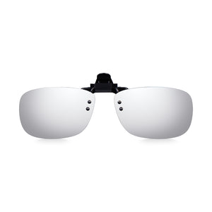 Read Optics Silver Mirror Clip-On Sunglasses Polarised UV Tinted Lenses For Men & Women