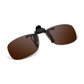 Read Optics Brown Clip-On Sunglasses Polarised UV Tinted Lenses For Men & Women