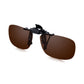 Read Optics Brown Clip-On Sunglasses Polarised UV Tinted Lenses For Men & Women