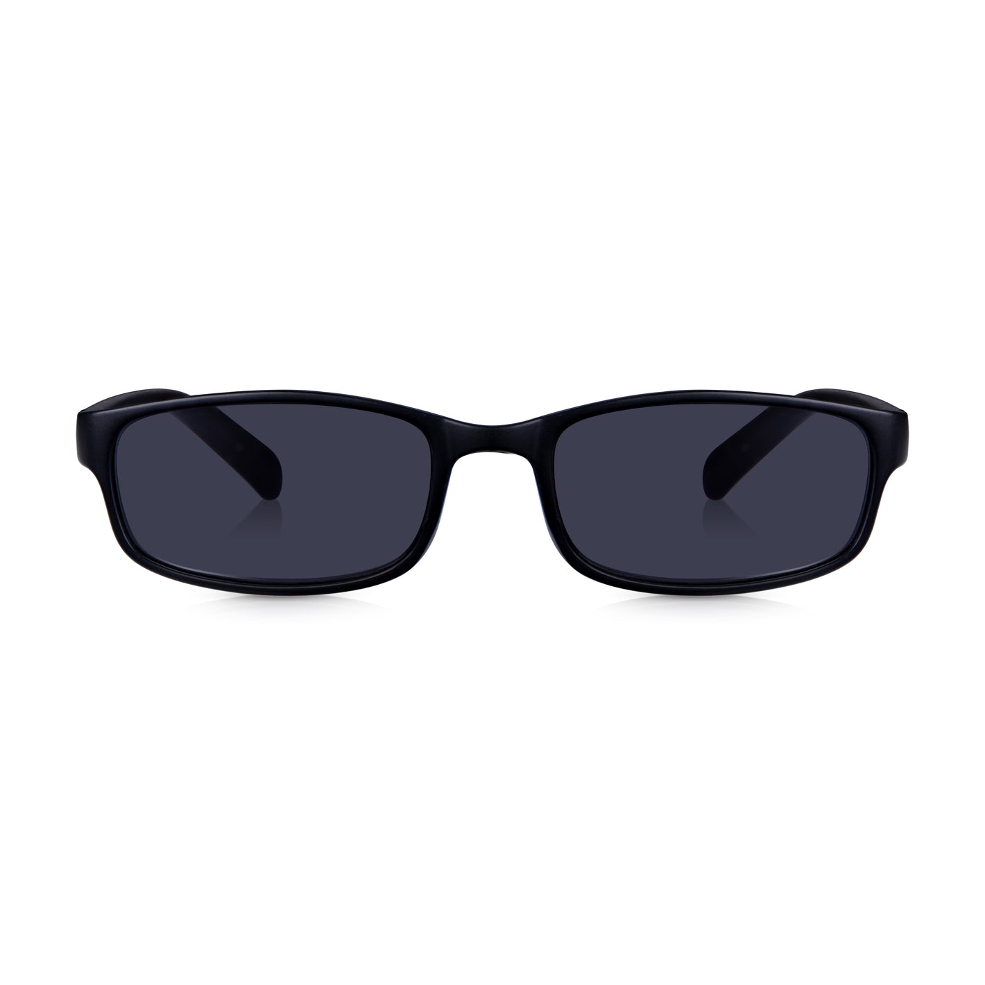 Read Optics Matt Black Rectangular Sun Reading Glasses for Men & Women