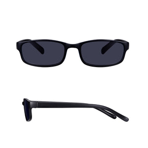 Read Optics Matt Black Rectangular Sun Reading Glasses for Men & Women
