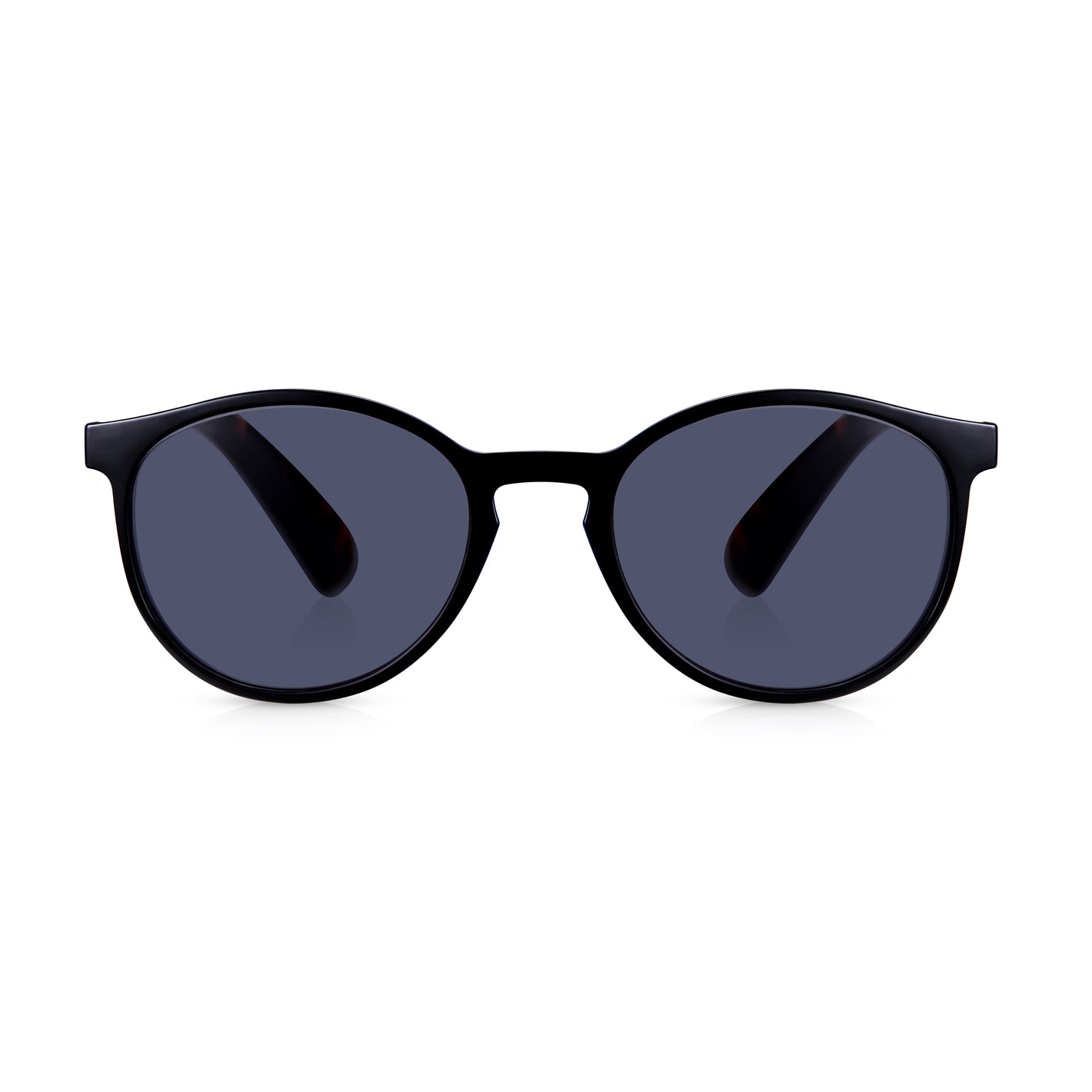 Read Optics Shiny Black & Tortoiseshell Round Sun Reading Glasses for Men & Women