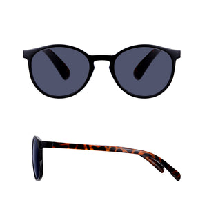Read Optics Shiny Black & Tortoiseshell Round Sun Reading Glasses for Men & Women