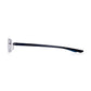 Read Optics Dark Blue Rectangular Rimless Reading Glasses for Men & Women
