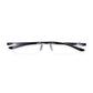 Read Optics Matt Black Rectangular Rimless Reading Glasses for Men & Women