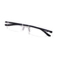 Read Optics Matt Black Rectangular Rimless Reading Glasses for Men & Women