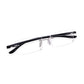 Read Optics Matt Black Rectangular Rimless Reading Glasses for Men & Women