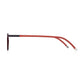Read Optics Crystal Red Rectangular Blue Light Blocking Reading Glasses for Men & Women