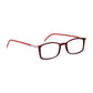 Read Optics Crystal Red Rectangular Blue Light Blocking Reading Glasses for Men & Women