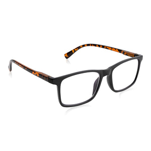 Black & Tortoiseshell Rectangle Reading Glasses For Men & Women