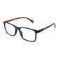 2 Pack - Black & Tortoiseshell Rectangle Reading Glasses For Men & Women