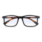 Black & Tortoiseshell Rectangle Blue Light Blocking Reading Glasses For Men & Women
