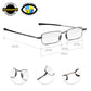 Read Optics Gunmetal Grey Rectangular Flat Folding Reading Glasses For Men & Women