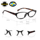 Read Optics Black & Tortoiseshell Oval Reading Glasses for Women