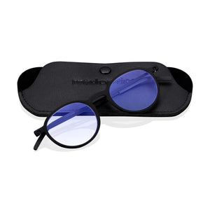 Read Optics Black Round Blue Light Blocking Reading Glasses for Men & Women