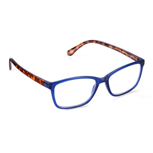 Read Optics Blue and Brown Tortoiseshell Rectangular Reading Glasses For Men & Women