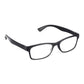 Black Rectangle Reading Glasses For Men & Women