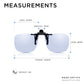 Read Optics Clip On Blue Light Blocking Glasses for Computer & Digital Screens for Men & Women