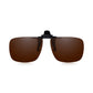 Read Optics Brown Clip-On Sunglasses Polarised UV Tinted Lenses For Men & Women