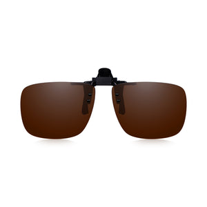 Read Optics Brown Clip-On Sunglasses Polarised UV Tinted Lenses For Men & Women