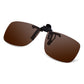 Read Optics Brown Clip-On Sunglasses Polarised UV Tinted Lenses For Men & Women