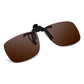 Read Optics Brown Clip-On Sunglasses Polarised UV Tinted Lenses For Men & Women