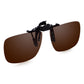 Read Optics Brown Clip-On Sunglasses Polarised UV Tinted Lenses For Men & Women