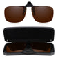 Read Optics Brown Clip-On Sunglasses Polarised UV Tinted Lenses For Men & Women