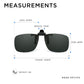 Read Optics Green Clip-On Sunglasses Polarised UV Tinted Lenses For Men & Women