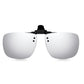 Read Optics Silver Mirror Clip-On Sunglasses Polarised UV Tinted Lenses For Men & Women