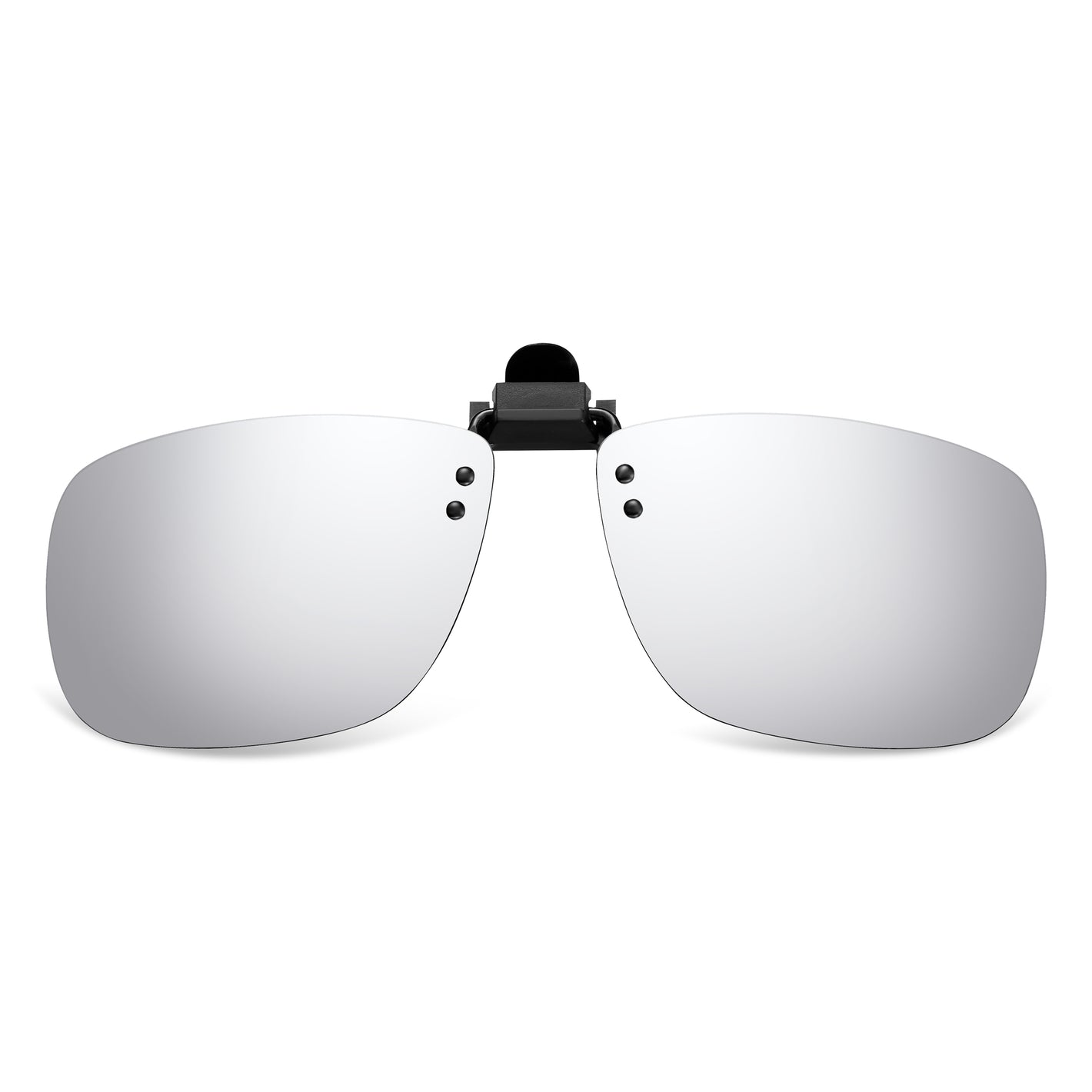 Read Optics Silver Mirror Clip-On Sunglasses Polarised UV Tinted Lenses For Men & Women