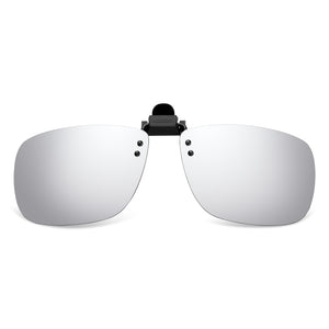 Read Optics Silver Mirror Clip-On Sunglasses Polarised UV Tinted Lenses For Men & Women
