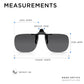 Read Optics Clip-On Sunglasses For Men & Women - Large