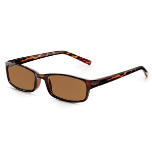 Read Optics Brown Tortoiseshell Rectangular Reading Sunglasses for Men & Women