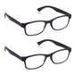 2 Pack - Brown Tortoiseshell Rectangular Reading Glasses For Men & Women