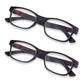 2 Pack - Brown Tortoiseshell Rectangular Reading Glasses For Men & Women