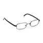 Gunmetal and Black Square Reading Glasses For Men & Women