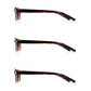 3 Pack - Read Optics Brown Tortoiseshell Square Reading Glasses For Men & Women