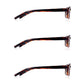 3 Pack - Read Optics Brown Tortoiseshell Square Reading Glasses For Men & Women