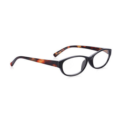 Read Optics Black & Tortoiseshell Oval Reading Glasses for Women