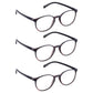Read Optics 3 Pack Brown Tortoiseshell Round Reading Glasses For Men & Women