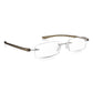 Read Optics Grey Rectangular Rimless Reading Glasses for Men & Women