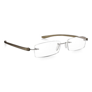 Read Optics Grey Rectangular Rimless Reading Glasses for Men & Women