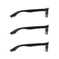 3 Pack - Black Square Reading Glasses For Men & Women